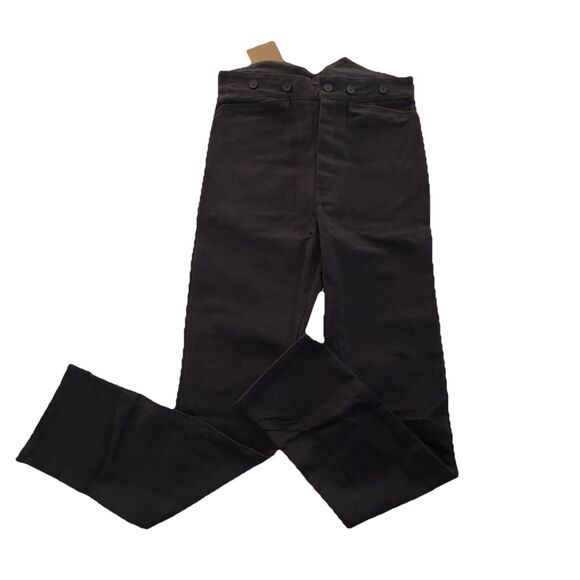 Frontier Classics Mens Black Drifter Trousers Pants Size 36 Reenactment Western - Picture 1 of 10